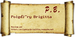 Polgáry Brigitta névjegykártya