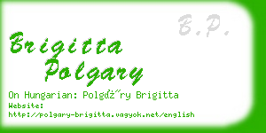 brigitta polgary business card